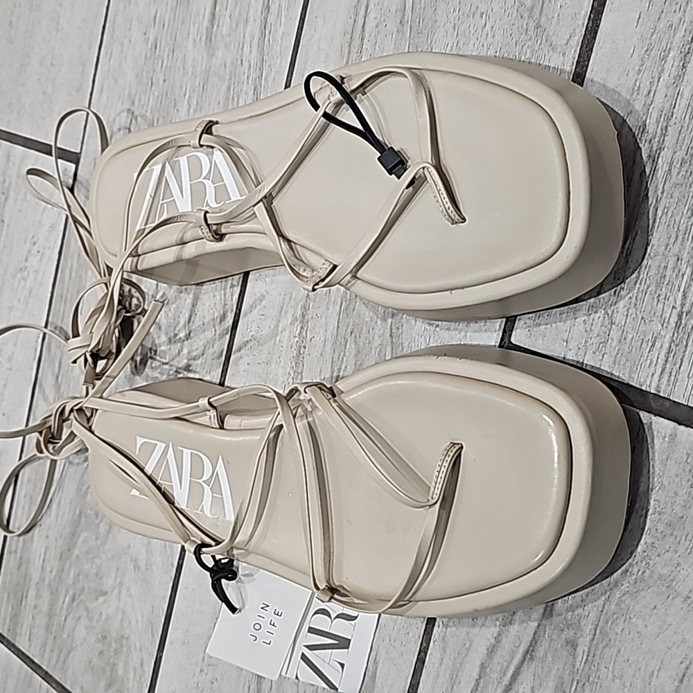 Zara gladiator sandals.